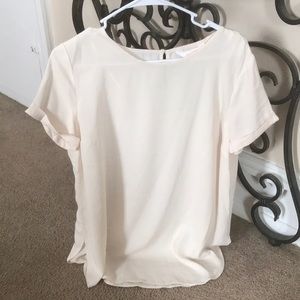 Lauren Conrad cuffed sleeve blouse